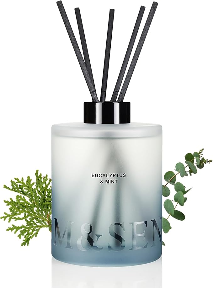M&SENSE Eucalyptus & Mint Reed Diffuser Set by MSENSE