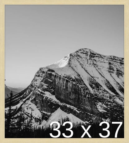 Frame It Easy 33 x 37 Wheat Wood Frame by FrameItEasy
