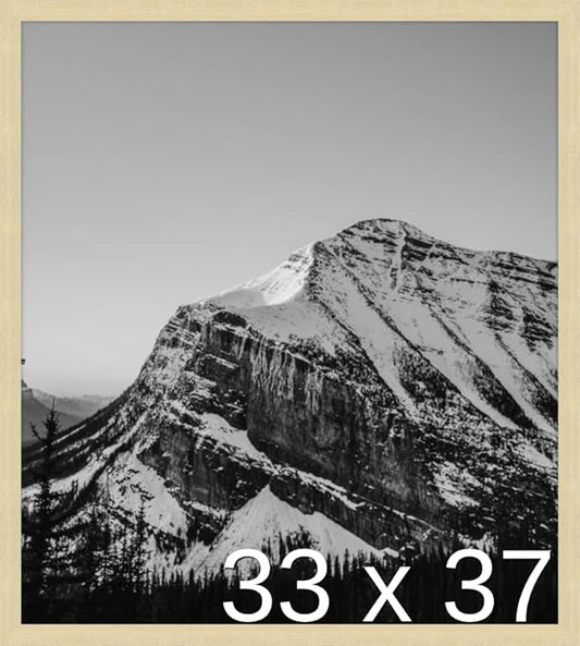Frame It Easy 33 x 37 Wheat Wood Frame by FrameItEasy