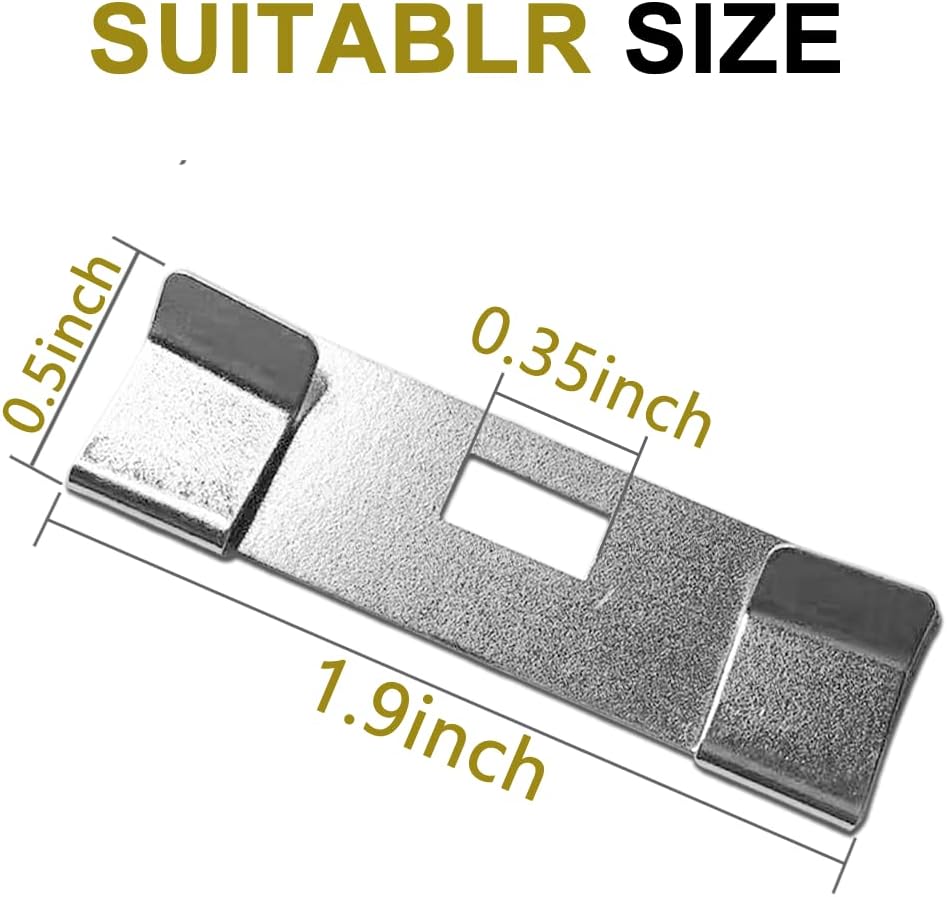 Vertical Blind Repair Vane Savers, Electroplated Vertical Blinds Repair Kit, Vertical Blind Repair Clips for Vertical Blinds Replacement Slats (20 PCS)