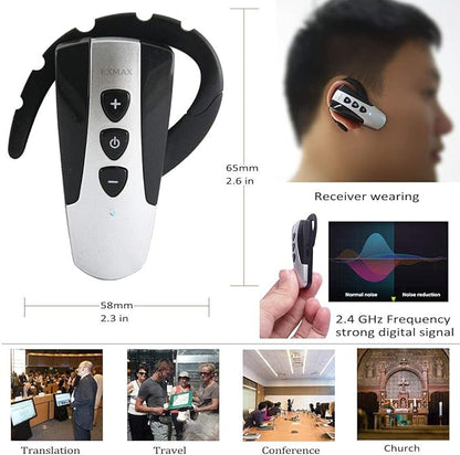 EXMAX® EXD-6824 Handfree 2.4G Wireless Tour Guide System 9999 Channels - Image 6