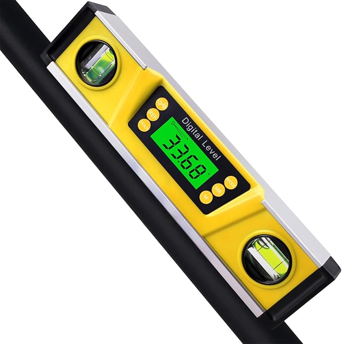 Digital Level and Protractor, 10 Inch IP54 Protected Electronic Bubble by eOUTIL