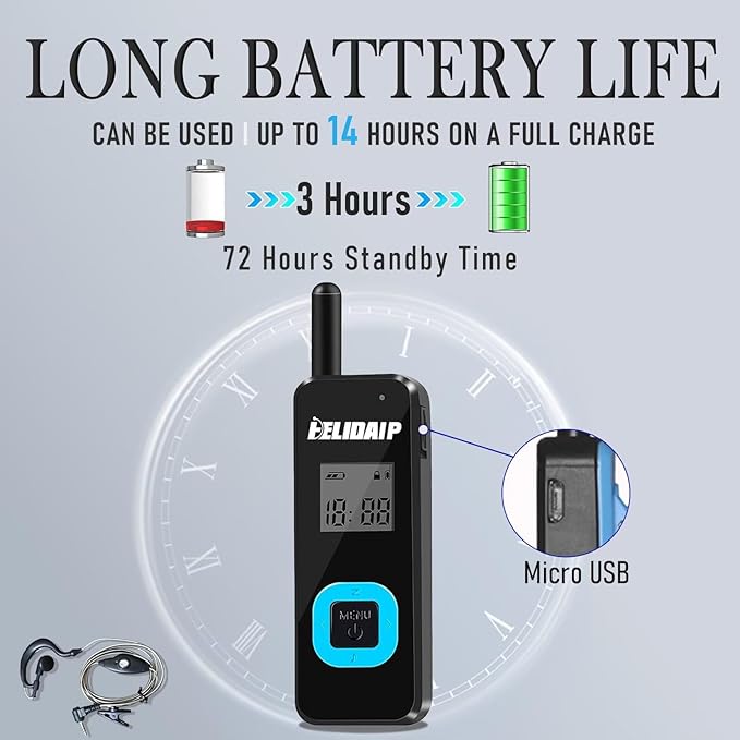 ELIDAIP T-M1 Super Mini Walkie Talkie - Image 5