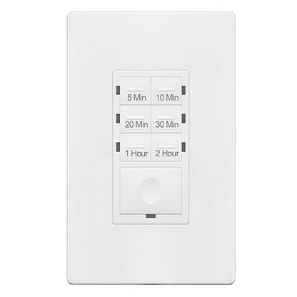 ENERLITES 2-Hour Countdown Timer Switch, 5-10-20-30 Min, 1-2 Hr, by Enerlites