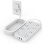 Flat Plug 15 FT Extension Cord, TESSAN Surge Protector Power Strip by TESSAN