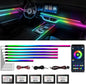 Dreamcolor Acrylic Interior Car Lights, WEBUPAR Car Accessories 6 in 1 Car LED by WEBUPAR