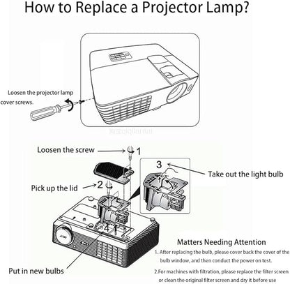 Migokrust Genuine Original Replacement Projector Lamp/Bulb - Image 6