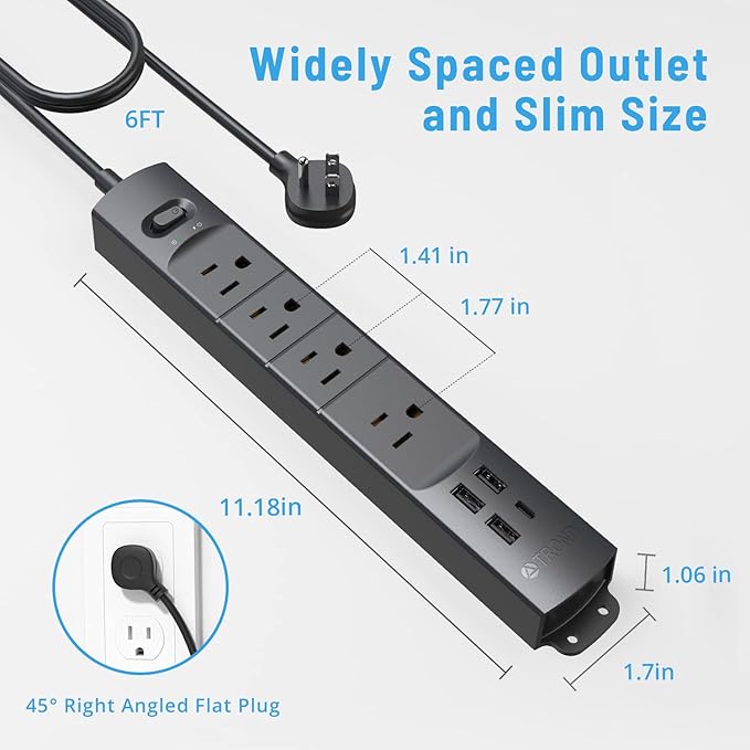 TROND Surge Protector Power Strip - Image 7