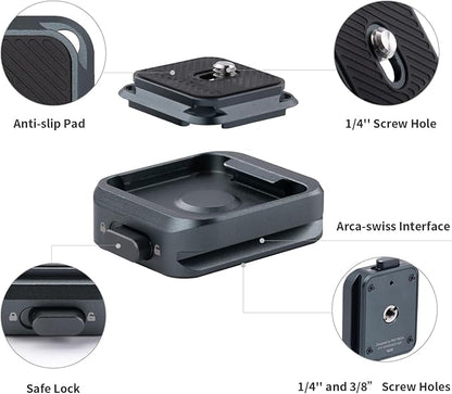 PGYTECH Quick Release Plate +Adapter w/Arcac-Swiss Interface Camera Quick - Image 3