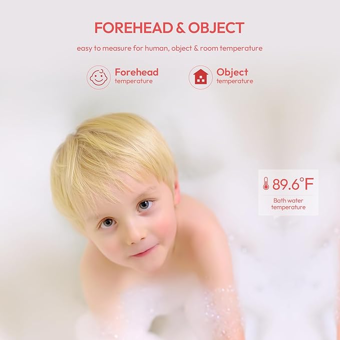 Forehead Thermometer for Adults, Kids & Babies, No-Touch Digital Thermometer - Image 4