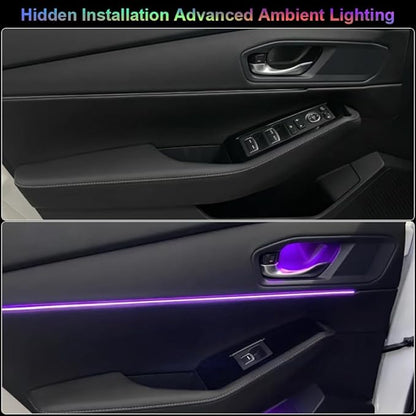 Acrylic Interior Car Ambient Lighting, Interior RGB LED Strip Kit - Image 7