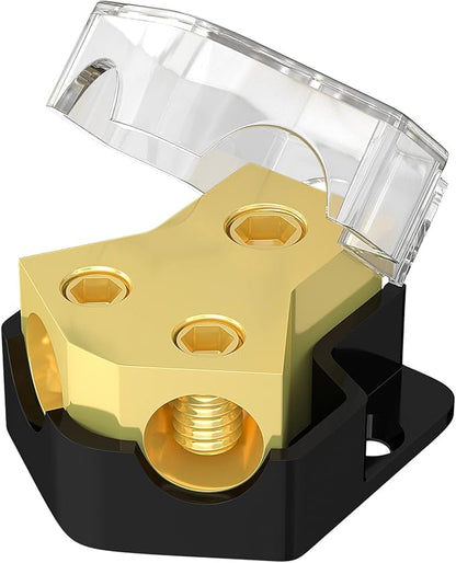 Joinfworld 12V Power Distribution Block Car Audio 2 Way Ground Distribution by Joinfworld