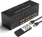 ZUZONG 6 Way RCA to HDMI Converter 1080P/720P RCA Composite CVBS AV Switch to by ZUZONG