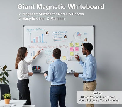 Magnetic Whiteboard -2 Pack 72" x 40" Large Magnetic Dry Erase Board - Image 7