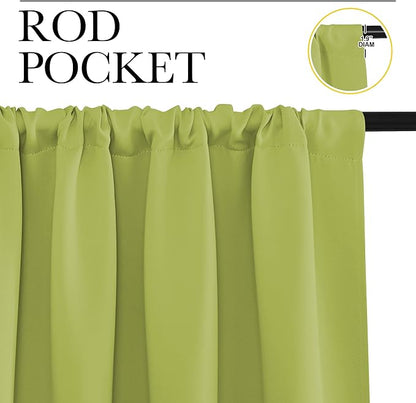 NICETOWN Fresh Green Blackout Curtains - Image 2