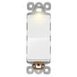 LIDER Minimalist Design Matte Finish Lighted Decorator Switch, Single Pole by LIDER