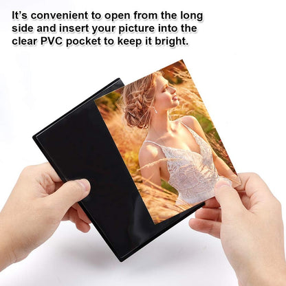 Tebik 35 Pack Magnetic Picture Frame, Holds 5 x 7 Inches Photos Pictures, Black Magnetic Photo Frames with Clear Pocket for Refrigerator,Fridge, Locker, Office Cabinet