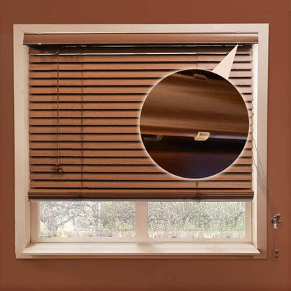 Blind Clips, 2 Inch Clear Valance Clips for Wood or Faux Wood Horizontal Blinds Valance（12 Pcs）