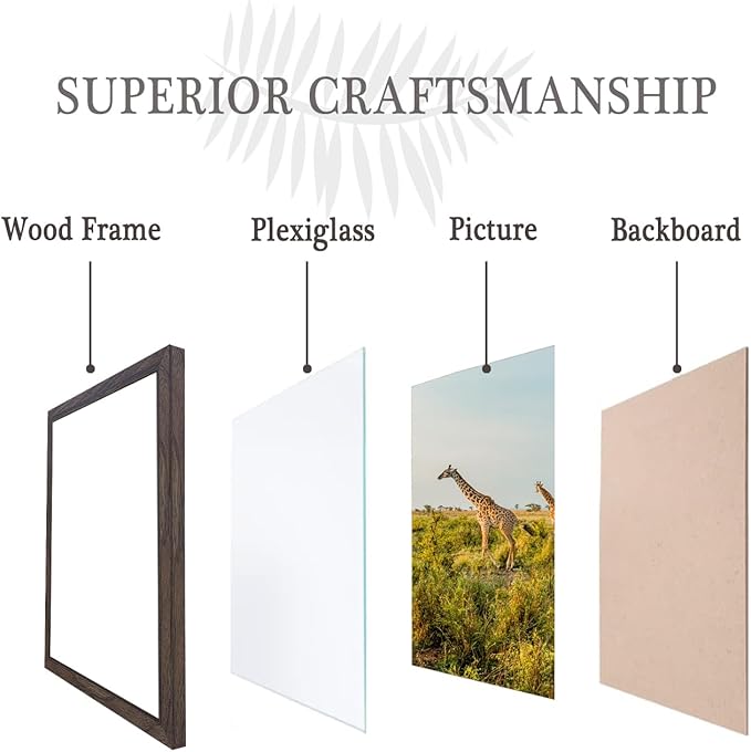 TKYGU 9 x 11 Picture Frame Set of 3, Poster Photo frame, Horizontal and - Image 5