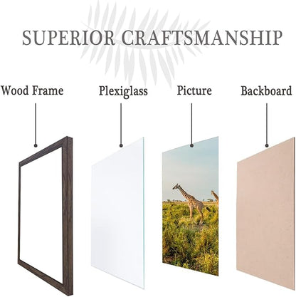 TKYGU 9 x 11 Picture Frame Set of 3, Poster Photo frame, Horizontal and - Image 5