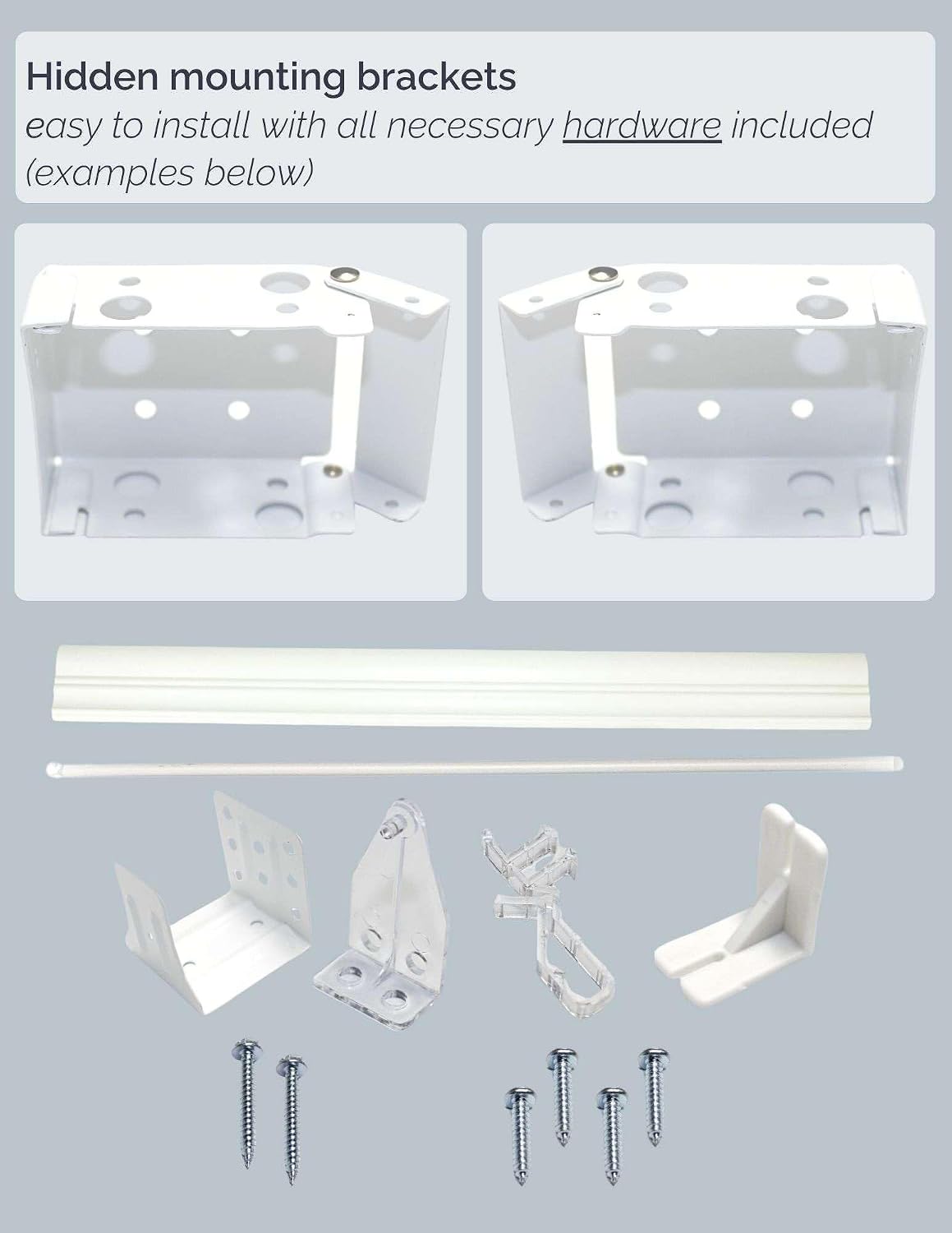 Cordless 2" Faux Wood Blind White 60 W x 72 H, Partial Inside Mount (Arrives ½ Inch Narrower)