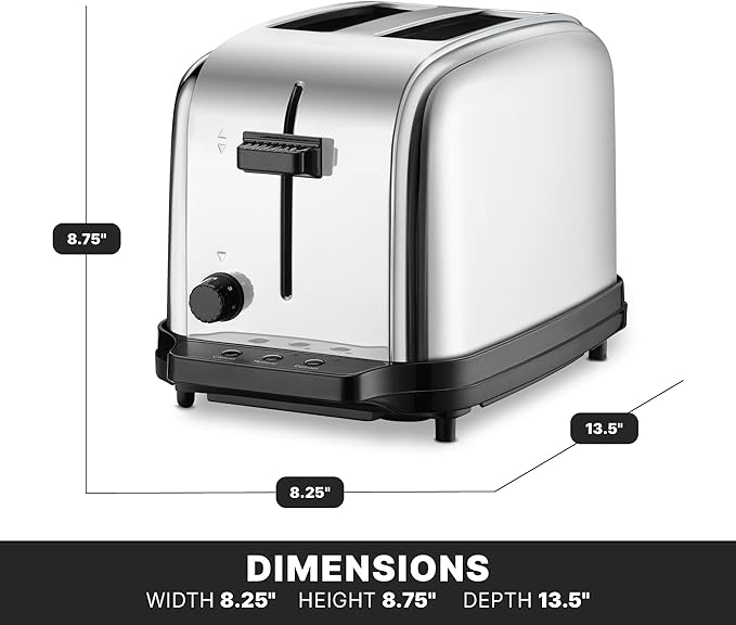 Waring Commercial WCT702 2-Slice Commercial Light Duty Pop-Up Toaster, 5-15 - Image 3
