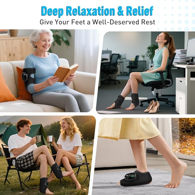 2-Pack Cordless Foot Massager for Neuropathy, Foot and Ankle Massager, Ankle - Image 7