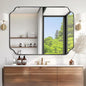 ANDY STAR 36x48 Inch Large Mirror, Matte Black Rectangle Mirror by ANDYSTAR