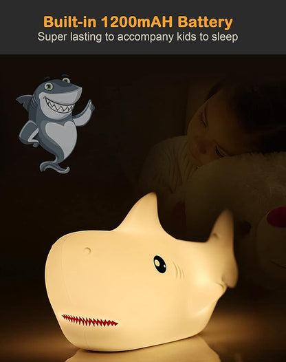 Shark USB Rechargeable Silicone LED Night Light - Image 5