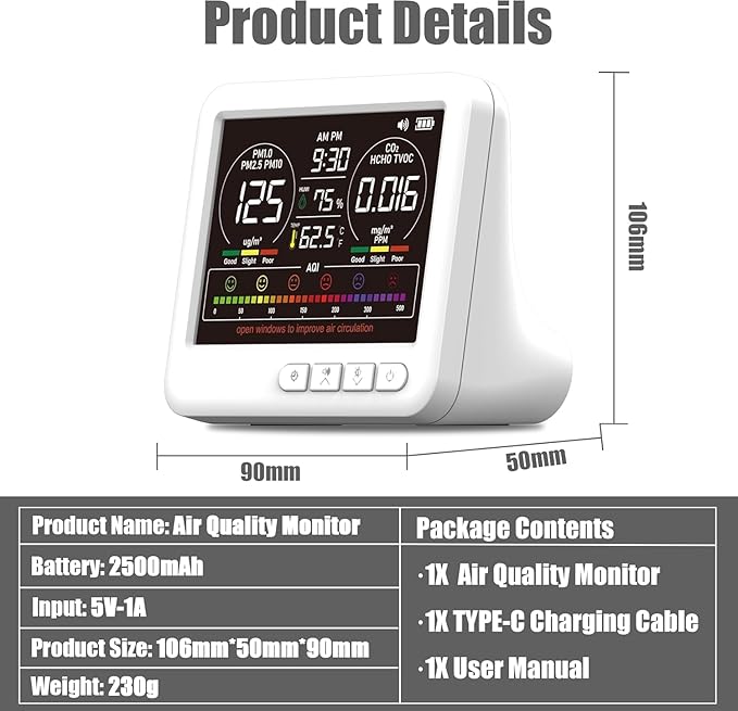 Professional Indoor Air Quality Monitor - Image 7
