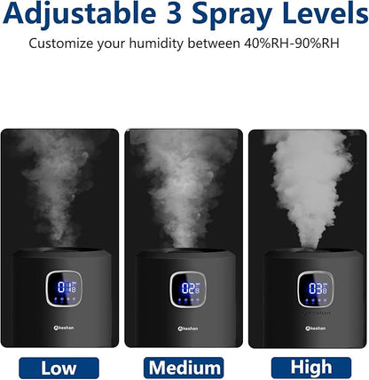 Akeshan Large Humidifiers for Bedroom, 9L/2.5Gal Ultrasonic Cool Mist, Top Fill - Image 6
