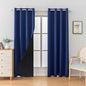 Anytime 100% Blackout Curtain 2 Panels Set, Thermal Insulated Window Drapes by Anytime