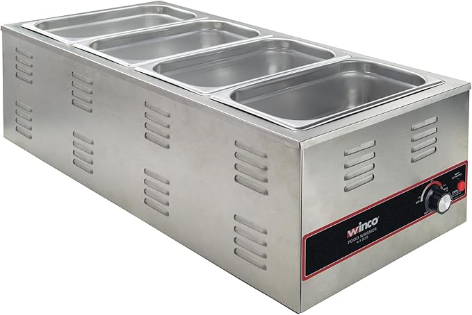 Winco Electric Portable Food Pan Warmer, 1500 W, 4/3 Size - Image 6
