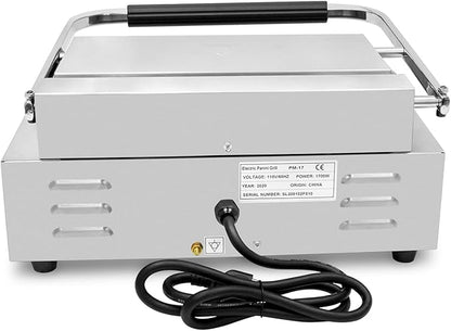 KWS PM-17 Premium 110V Electric Commercial 1700W Panini Grill - Image 4