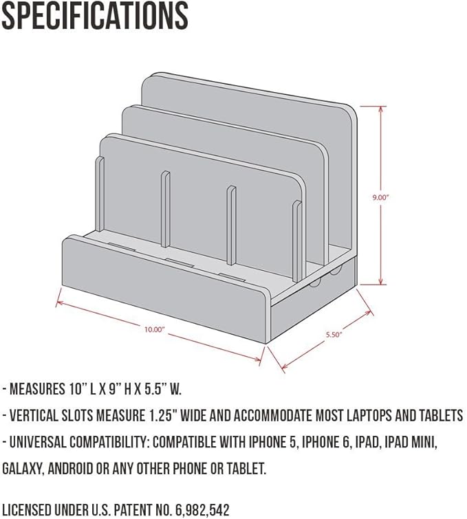 G.U.S. The Original Multi Charging Station | Home Office Desktop Charging - Image 5