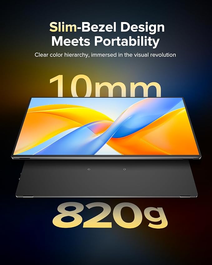 EVICIV Portable Monitor 4K 1200 Nits, 3840 * 2400 UHD, 1MS FreeSync, 2000:1 - Image 5