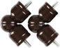 Corner Connector 2 Pack for 1" and 7/8" Diameter Rod, Bronze | Durable Metal Material, 360° Rotatable Elbow Connectors, Fit for Corner and Bay Window Curtain Rods