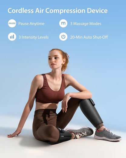 CINCOM Cordless Calf Massager for Circulation, Leg Compression Massager for Calf - Image 2