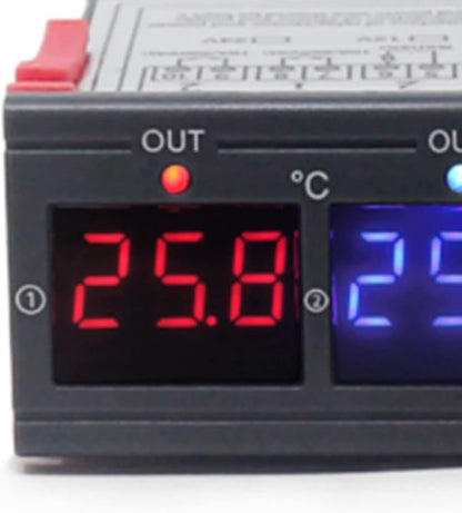 Oumefar Digital Display Intelligent Temperature Controller Dual Control - Image 7