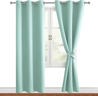 Hiasan Blackout Curtains for Bedroom, 38 x 84 Inches Long by Hiasan