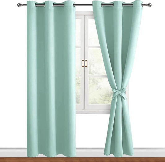 Hiasan Blackout Curtains for Bedroom, 38 x 84 Inches Long by Hiasan
