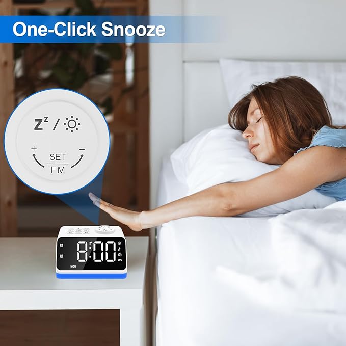 JALL Digital Alarm Clock with FM Radio - Image 8