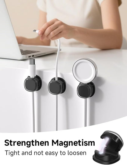 Magnetic Cable Clips, Adjustable Cord Holder Management, Adhesive Wire Keeper - Image 2