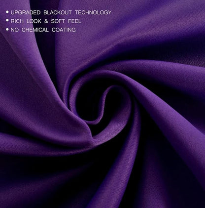 MIUCO Thermal Insulated Grommet Window Blackout Curtains Panels - Image 4