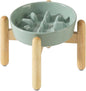 Ceramic 1.2 Cup Dog Raised Slow Feeder Set, Elevated Bowl by Havniva
