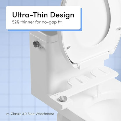 TUSHY NEW Fresh Dual Nozzle Cool Water Bidet: Ultra Slim Toilet Seat Attachment - Image 5