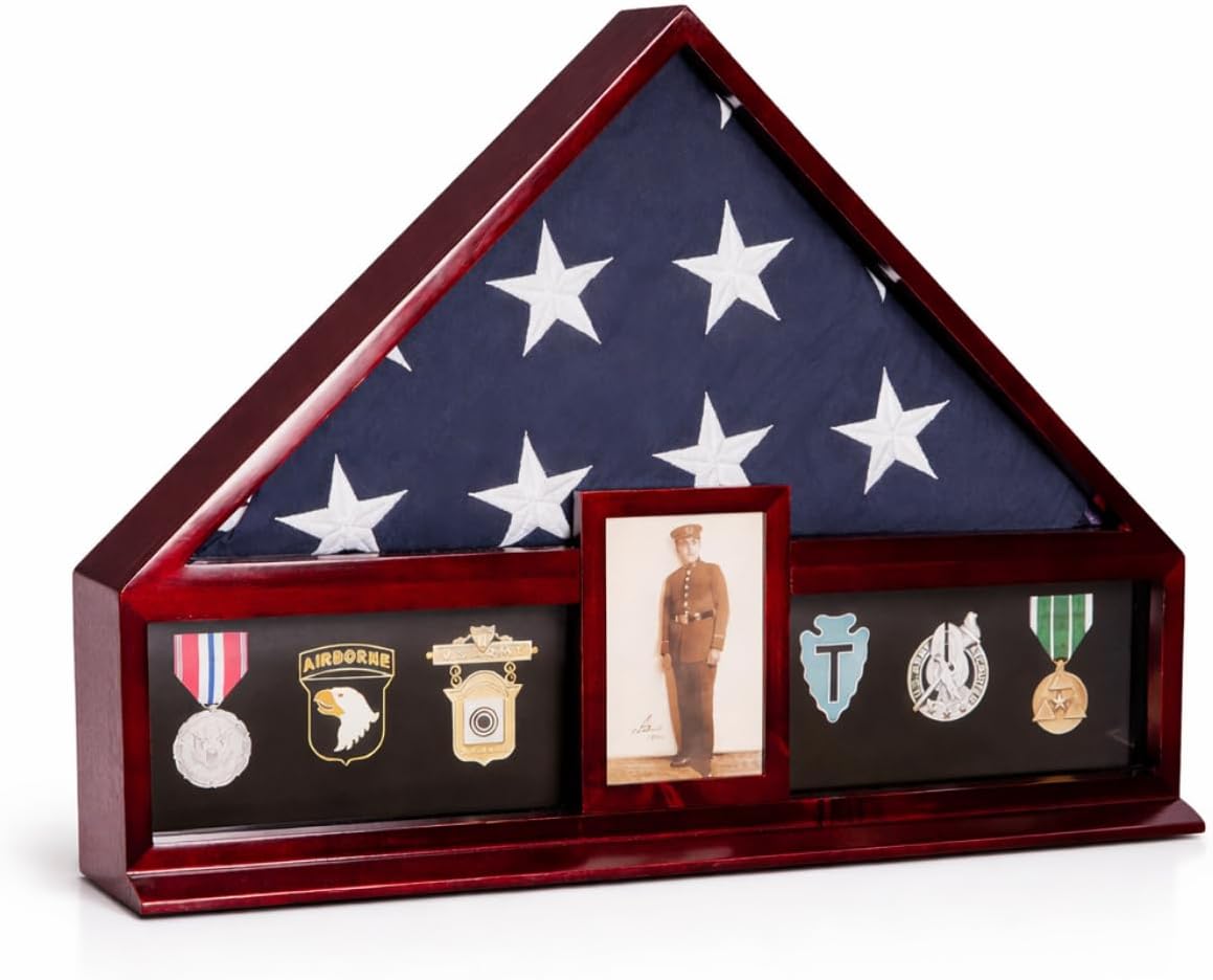 bey-berk custom personalized american flag display case for, main product view