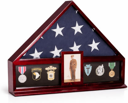bey-berk custom personalized american flag display case for, main product view