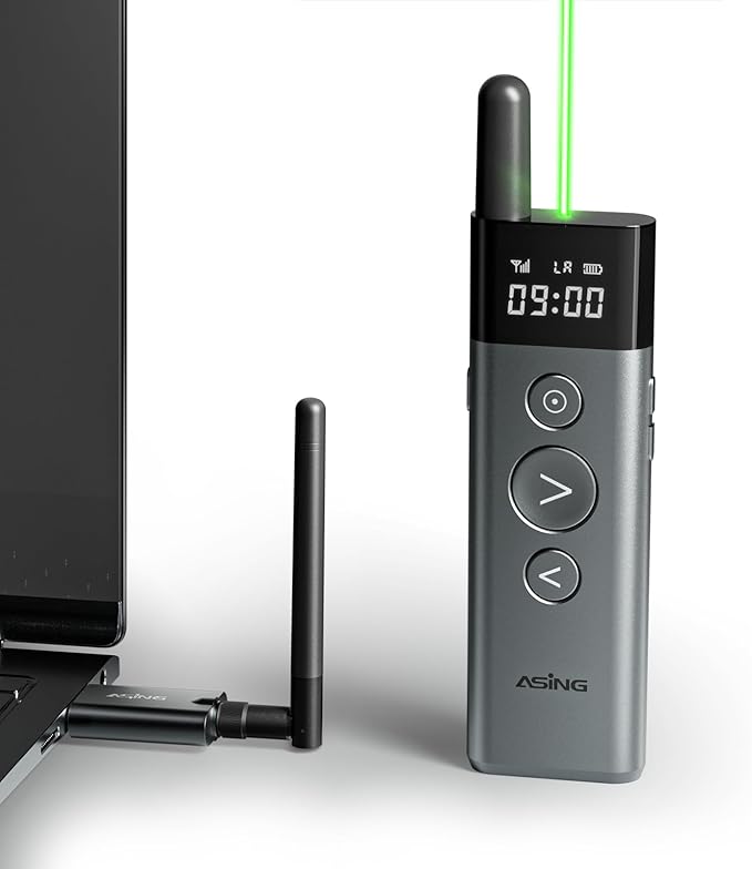 ASING 980ft Ultra-Long Distance Wireless and USB Laser Presentations Remote by Unknown