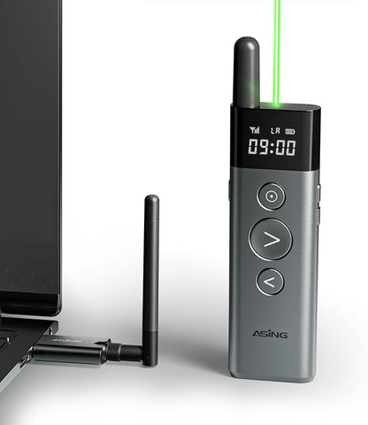 ASING 980ft Ultra-Long Distance Wireless and USB Laser Presentations Remote by Unknown